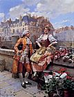 The Flower Seller by Henri Victor Lesur